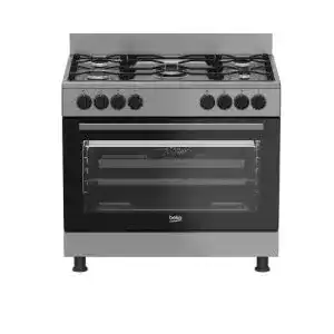 Gasherd mit gasbackofen beko gm15121dxns b100