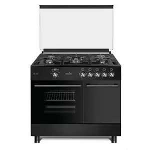 Gasherd mit gasbackofen gasline gag90gpxfl b schwarz gas