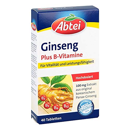 Gedächtnis-Tabletten Abtei Ginseng Plus B-Vitamine Tabletten