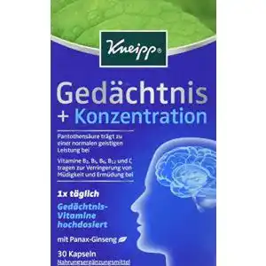 Gedaechtnis tabletten kneipp gedaechtnis konzentration 30 kaps