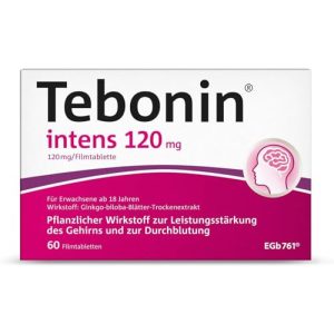 Gedächtnis-Tabletten Tebonin intens 120 mg, 60 Tabletten - gedaechtnis tabletten tebonin intens 120 mg 60 tabletten