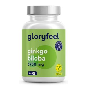 Ginkgo-Tabletten gloryfeel Ginkgo Biloba 3950mg – 365 Tabletten