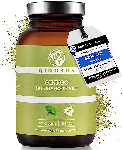 Ginkgo-Tabletten QIDOSHA ® Ginkgo Biloba 50:1 Extrakt Kapseln