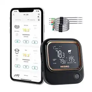 Grillthermometer inkbird ibt 26s fleischthermometer bluetooth 5 1