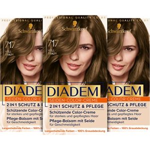 Haarfärbemittel Diadem Seiden-Color-Creme 717 Hellbraun Stufe 3