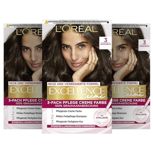 Haarfarbe dunkelbraun L’Oréal Paris Permanente Haarfarbe