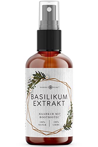 Haarkur gegen Haarausfall Nordic Pure Basilikum-Extrakt-Haarkur
