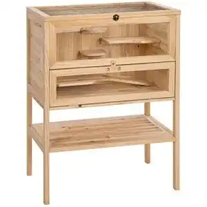 Hamsterkaefig tectake 403246 aus holz kleintierkaefig