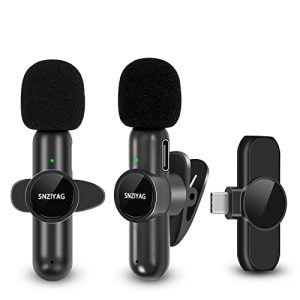 Handy-Mikrofon SNZIYAG Lavalier Mikrofon Wireless für Android