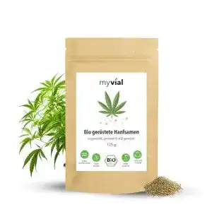 Hanfsamen myvial bio geroestet 250g vegan glutenfrei