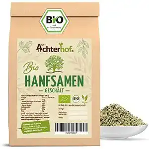 Hanfsamen vom achterhof geschaelt bio 250g nussiger geschmack