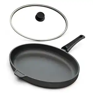 Hoffmann pfanne hoffmann fischpfanne 39 x 29 cm oval mit deckel