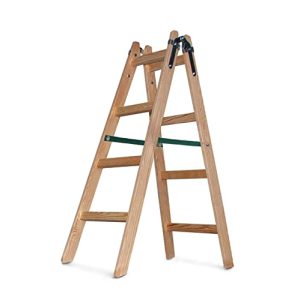 Holzleiter Vago-Tools VaGo Trittleiter Stehleiter 2×4 Stufen
