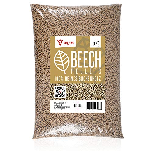 Holzpellet BBQ-Toro Beech Pellets aus 100% Buchenholz (15 kg)