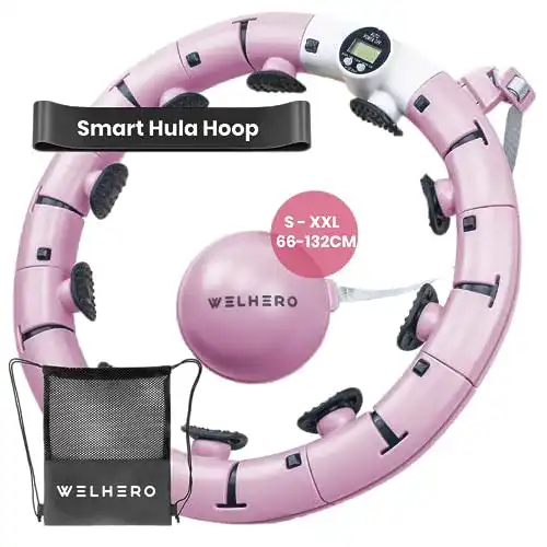 Hula-Hoop-Reifen zum Abnehmen von Welhero – Smart Fitness Reifen für Erwachsene