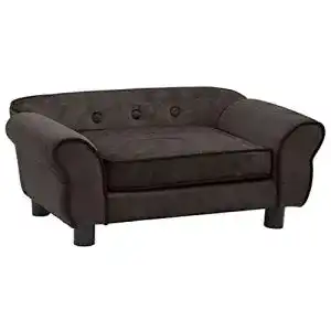 Hundesofa vidaxl braun 72x45x30cm pluesch hundecouch