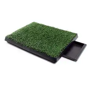 Hundetoilette fudajo welpen mit gras 63x51cm hundeklo