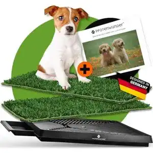 Hundetoilette pfotenwunder hundeklo 2x easy wash rasen