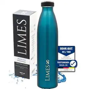 Isolierflasche 1 liter limes 8 thermosflasche 1l fourseasons