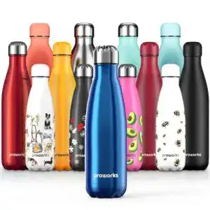 Isolierflasche 1 liter proworks edelstahl trinkflasche 24 std kalt
