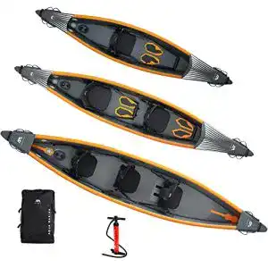 Kajak aqua marina aufblasbar im set fuer 2 personen tomahawk air k