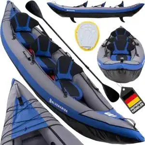 Kajak bluemarina aufblasbar samoa kanu fuer 3 personen