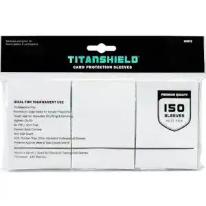 Kartenhuellen titanshield 150 sleeves white standard size