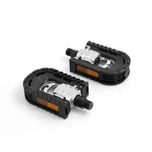 Klapppedale system s universal fahrrad pedal schwarz 143 mm