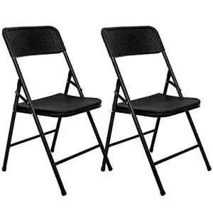 Klappstuhl amanka 150kg 2er set 50x46x83 rattan optik wetterfest