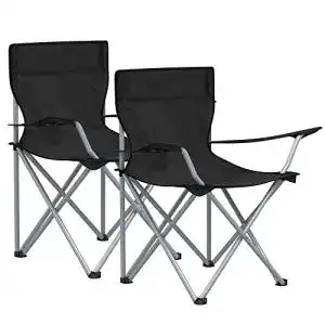 Klappstuhl songmics campingstuhl 2er set fuer outdoor angelstuhl