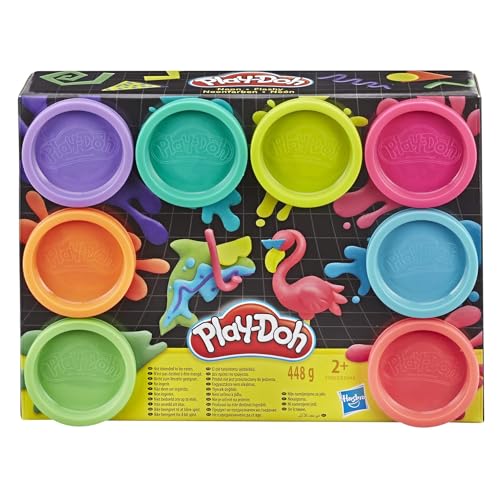 Knete Play-Doh mit Spiel in Neonfarben