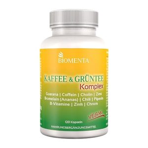 Koffeintabletten BIOMENTA Kaffee & Grüntee Komplex - koffeintabletten biomenta kaffee gruentee komplex