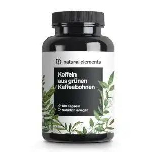 Koffeintabletten natural elements koffein kapseln mit 200mg