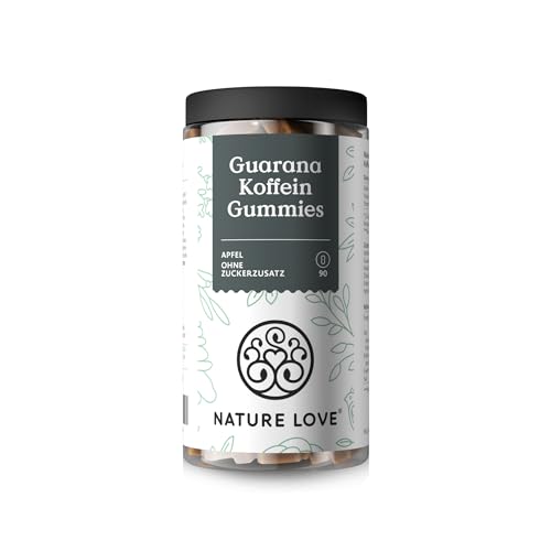 Koffeintabletten Nature Love ® Guarana Koffein Gummies 90 St.