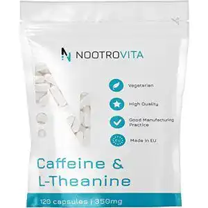 Koffeintabletten nootrovita koffein l theanin 350mg 120 kapseln