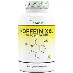 Koffeintabletten vit4ever koffein tabletten mit je 200 mg
