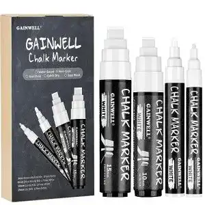 Kreidestifte gainwell 4er pack weisse kreidemarker reversible