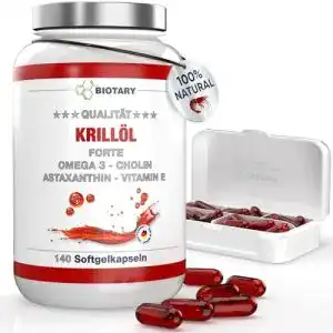 Krilloel biotary 140 softgelkapseln 1040 mg hochdosiert 400 mg