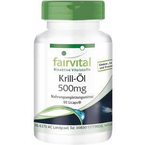Krillöl fairvital, Krill-Öl Kapseln 500mg, 90 LiCaps®