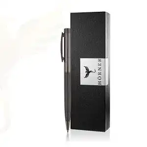 Kugelschreiber hoerner levio hochwertiger stift schwarz silber