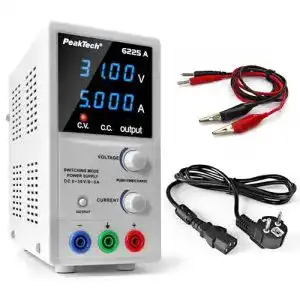 Labornetzgeraet peaktech 6225 a labornetzteil 0 30v 0 5a