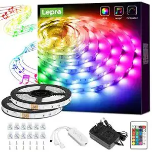Led strip lepro led strip 10m5mx2 led streifen musik lichterkette