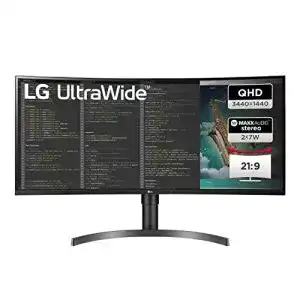 Lg monitor lg ultrawide curved qhd monitor 35wn75cp b