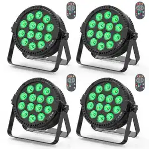 Lichtanlage holdlamp 4er led par strahler 14 led buehnenlicht