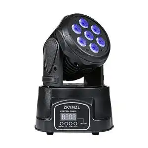Lichtanlage zkymzl moving head light 7x12w led rgbw 4 in 1