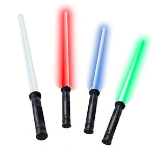 Lichtschwert tevenger Kinder Laserschwert Lightsaber 4-Fach LED