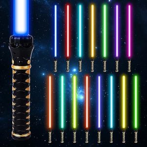 Lichtschwert VATOS 15 Farben mit FX Sound, 1 Pack für Kinder