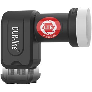 LNB DUR-line +Ultra Quad - 4 Teilnehmer schwarz - mit LTE-Filter - lnb dur line ultra quad 4 teilnehmer schwarz mit lte filter