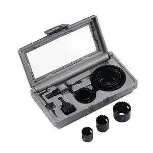 Lochsaege bosch accessories 11 tlg set fuer hart und weichholz
