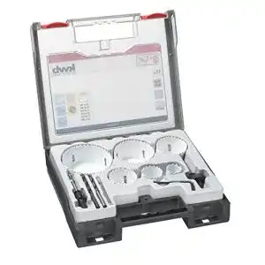 Lochsaege kwb 12 teiliges set mit vario zahnung und bohrern